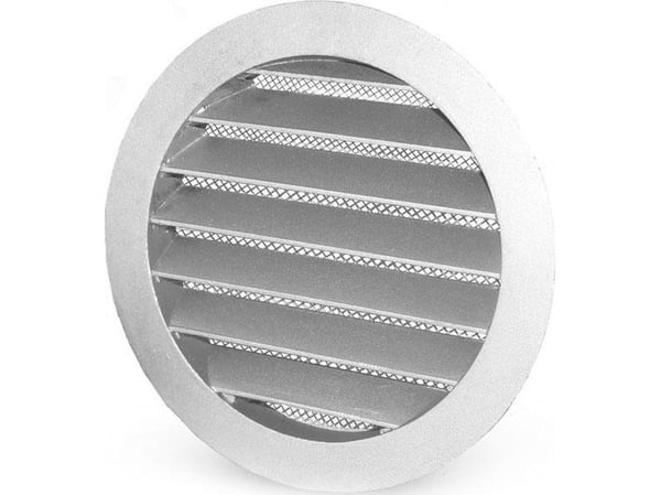 200 mm Vægrist aluminium USAV