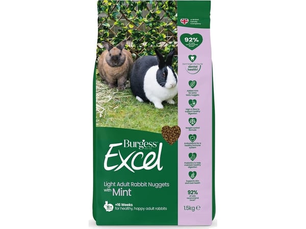 Burgess Excel Light Rabbit med Minttu 1,5kg