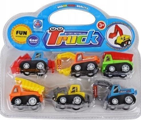Rakennusautosarja 6kpl mix