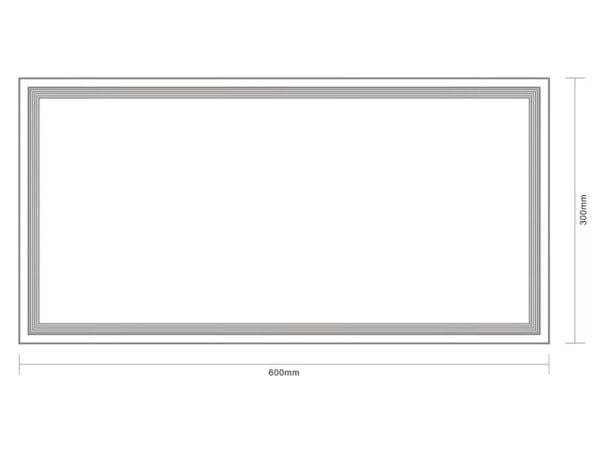LED loftpanel Standart 3060 24W 100LM/W IP40