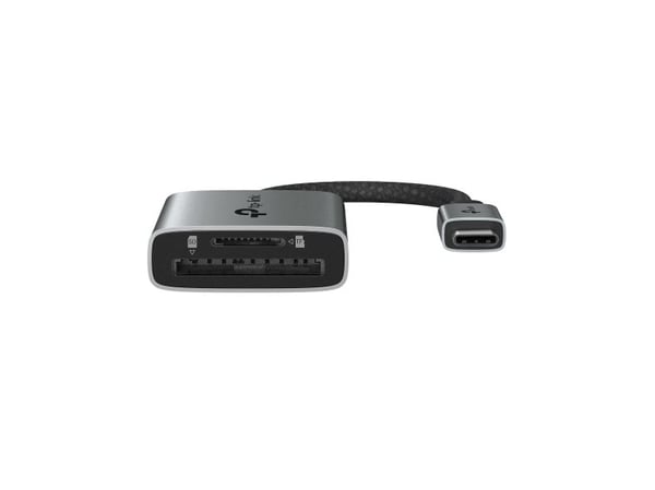 TP-Link UA430C, MicroSD (TransFlash), SD, Grå, CE, FCC, RoHS, BSMI, USB 3.2 Gen 1 (3.1 Gen 1) Type-C, 48,4 mm, 34,2 mm
