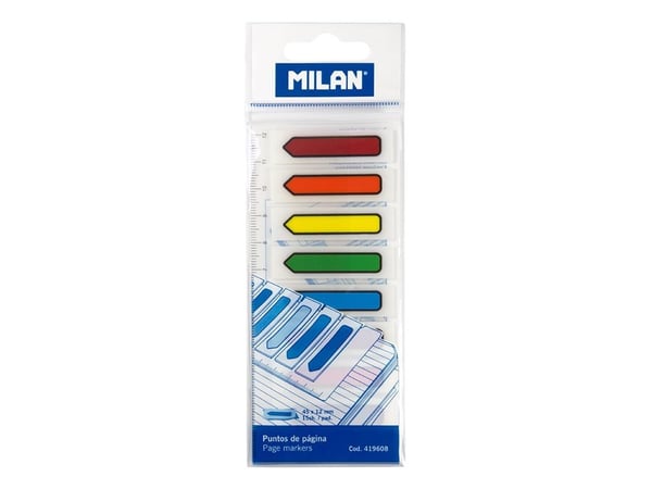 Milan indexflikar 45x12 transparenta pilar
