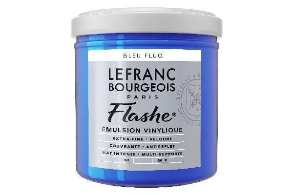 Flashe Akryl 125 ml Fluorescerende blå 083 Flashe Akryl 125 ml Fluorescerende blå 083