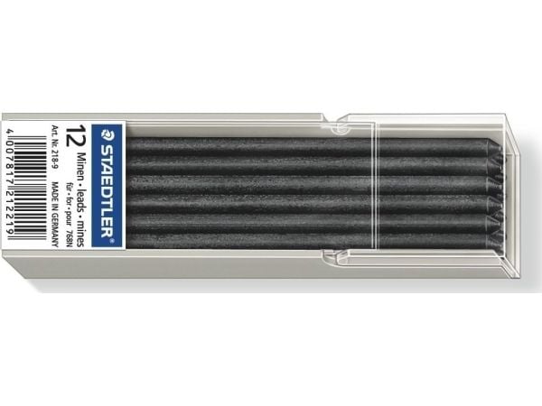 Staedtler Lumocolor 218, Musta, 3 mm, 7 cm, 12 kpl