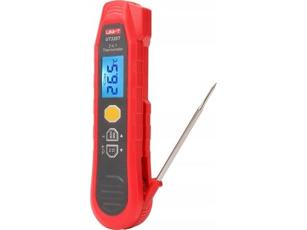 UNI-T IR-termometer 40–300°C; -40–300°C IP54 maks/min/forskjellsmåling målelås