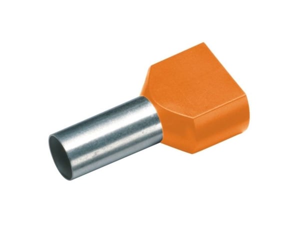 Cimco 182418, Kaapeli ende muffe, Tina, Lige, Metallic, Oranssi, Kobber, 4 mm²