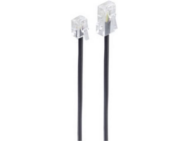 shiverpeaks BS70265, 15 m, RJ11, RJ45, Svart, Hankjønn, Hankjønn