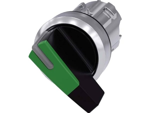 Siemens 3SU1052-2CF40-0AA0, Metall, IP67, IP69K, Svart, Grön, Metallisk, 20 g, 40 mm, 60 mm