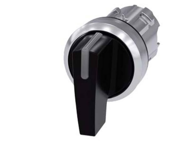 Siemens 3SU10522CN100AA0 3SU1052-2CN10-0AA0 Knebelschalter Knebel Schwarz 2 x 45 ° 1 St., IP67, IP69K, 2,23 cm, 95 mm, 98 mm, 32 mm, 53 g