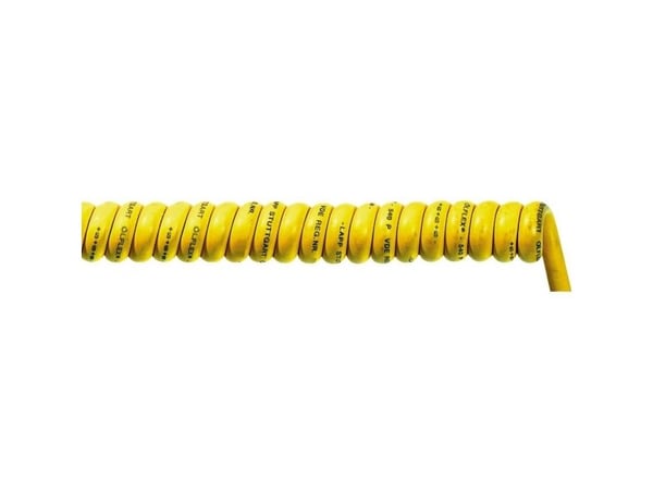 Lapp ÖLFLEX Spiral 540 P, 1,7 m, 2,5 mm², Keltainen, 3000 V, -30 - 50 °C, 1,06 cm