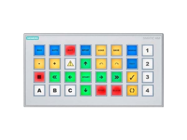 Siemens SIMATIC HMI KP32F PN, Key panel, Harmaa, DC, 24 V, Saksa, 1,85 kg