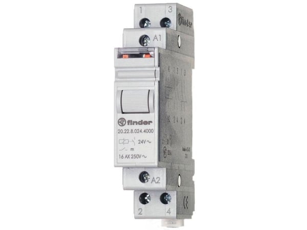 Strømstødskontakt DIN-skinne Finder 20.22.8.120.4000 2 x sluttekontakt 120 V/AC 1 stk 1 stk