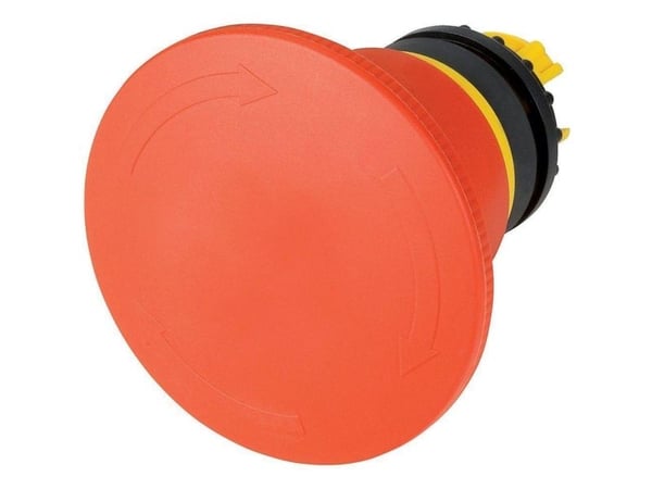 Eaton M22-PVT60P, Tryckknappsbrytare, Kabel, Svart, Röd, Gul, IP66, IP67, IP69K, UL, CSA, 60 mm
