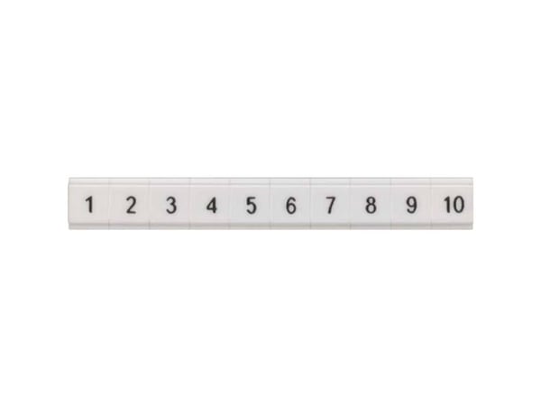 Siemens-liittimien merkintäkynä 81-90 ZBF5 8WH8121-2AB85, valkoinen, 0,1 g, 5 mm, 5 mm, 2 mm
