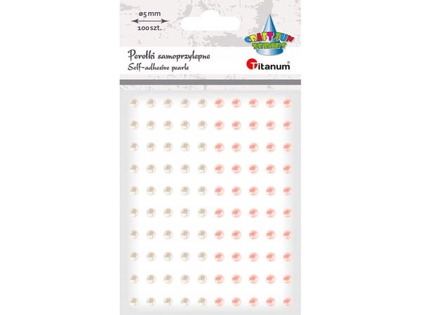 Itsekiinnittyvät helmet 5mm 100kpl valkoinen vaaleanpunainen vaaleanpunainen