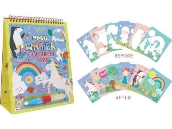 Rainbow Fairies vannfargebok med penn 6 kort