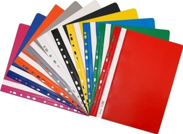 Biurfol hard perm med hengemekanisme i PVC mix (10 stk)