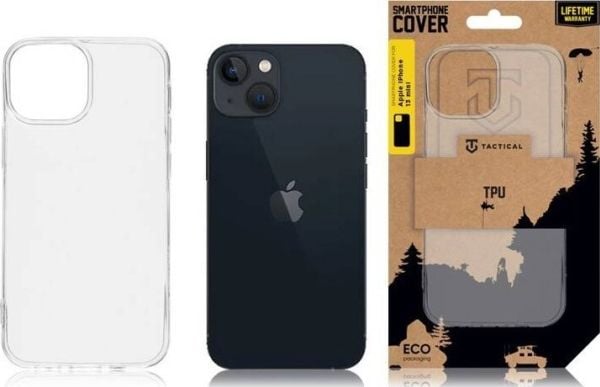 Dėklas Tactical TPU dangtelis Apple iPhone 13 mini Skaidrus
