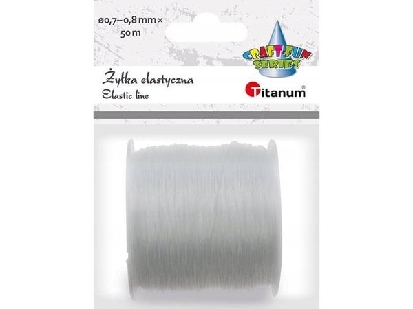 Silikon elastisk streng 0,7-0,8mm 50m