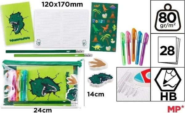 Bokstav skrivset dinosaur |