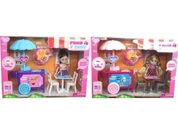 Mattel dukke med food truck