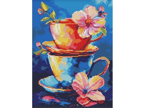 Ideyka diamantmosaikk - Hemmeligheten bak å drikke te 30x40 cm