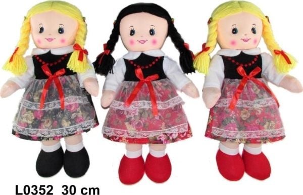 Sun-Day dukke smekkeh? "szmacianka" fjellbonde 3 varianter 30 cm 159435 mix pris per stk