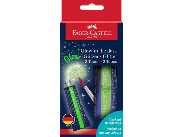 Faber-Castell 125092, Glitter plakatmaling, 12 ml, 2 stk. |