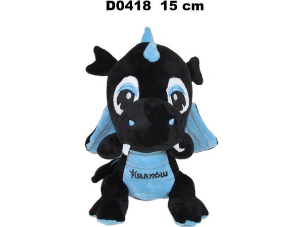 Lohikäärme "Krakova" musta sininen 15cm Lohikäärme "Krakova" musta sininen 15cm