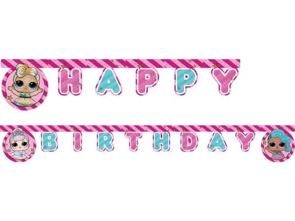 LOL Surprise birthday banner