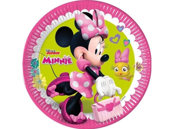PROCOS Minnie Mouse Happy Helpers papirtallerkener, 23 cm, 8 stk.