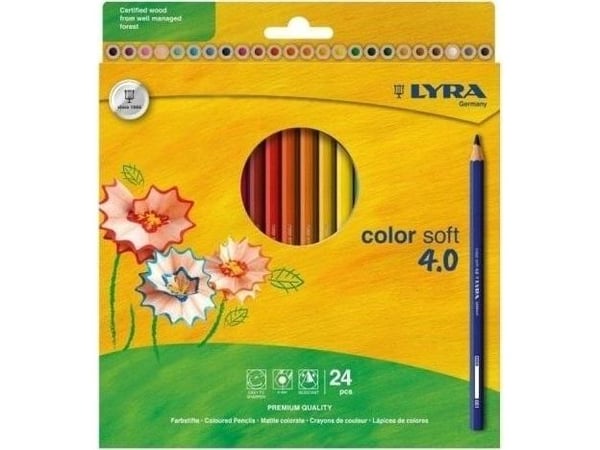 Color Soft 4.0 Hangable Pencil 24 Colors