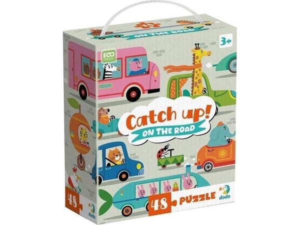 Dodo puslespill 48 Catch up! On the road