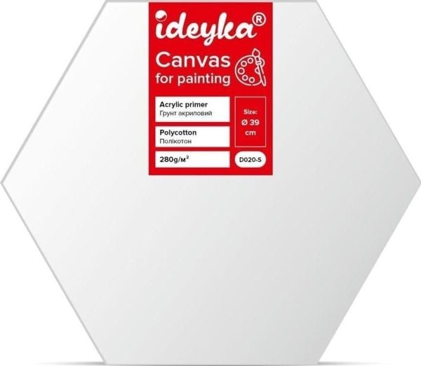 Ideyka lerret på sekskantet staffeli 39 cm Ideyka lerret på sekskantet staffeli 39 cm
