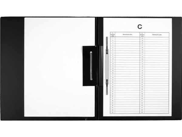 Biurfol perm for personmapper (b+w) svart