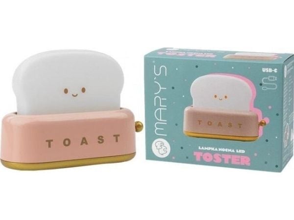 Plexido LED nattlampe brødrister rosa Plexido LED nattlampe brødrister rosa