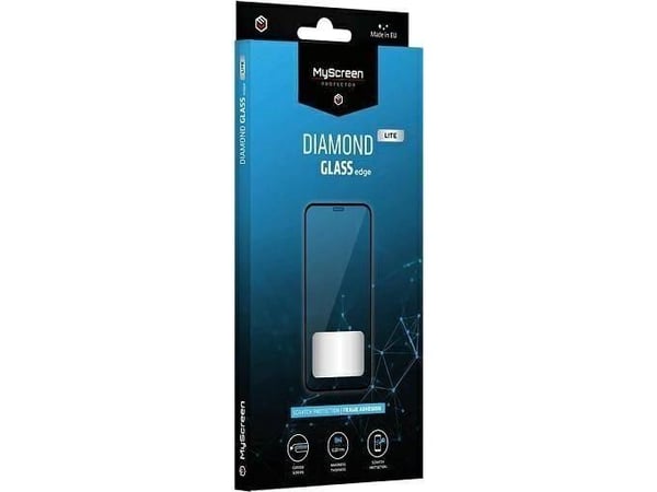 MyScreen DIAMOND GLASS LITE edge Full Glue skärmskydd 5D för Xiaomi Redmi Note 11 Pro (svart kant)