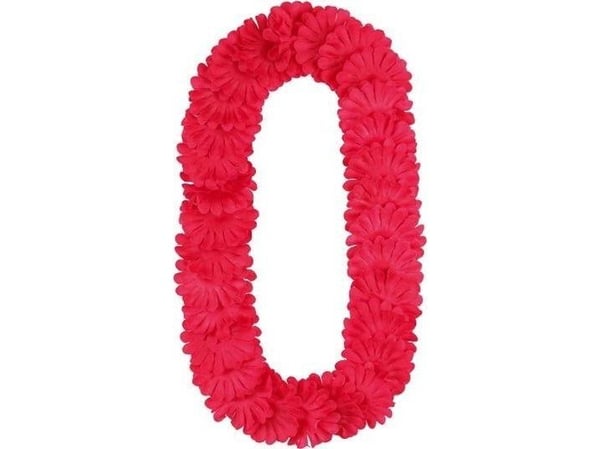 Hawaiihalsband mörkrosa 1,2m