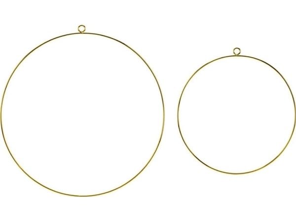Guld dekoration ringar