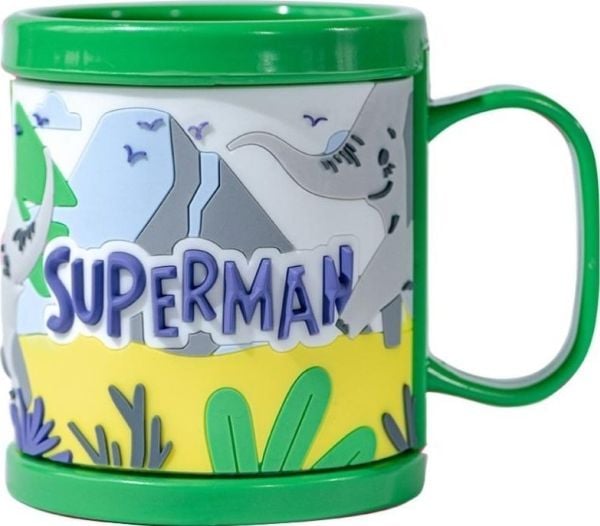 Herr och fru gadget barnmugg – Superman 3D