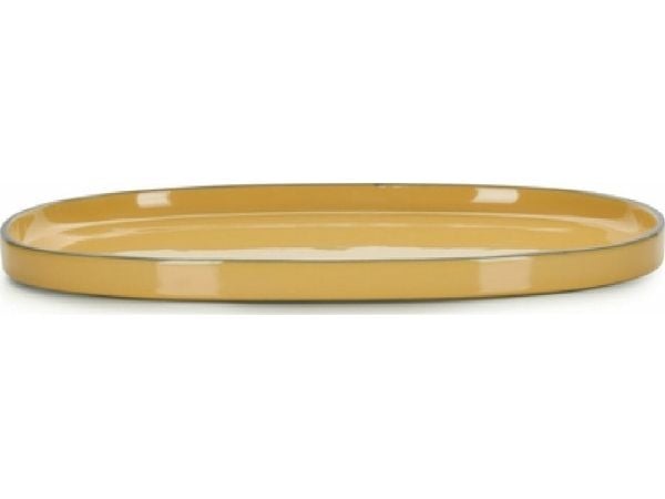 CARACTERE skål/fat 35x21 cm, gurkemeie