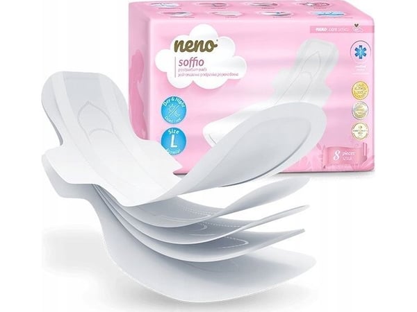 Neno Soffio engangsbind etter fødsel, 8 stk