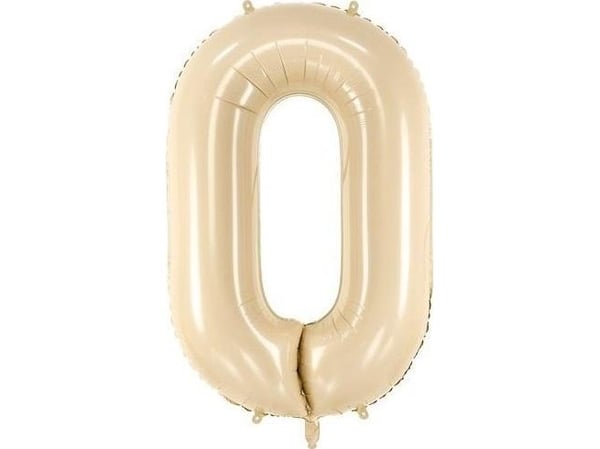 Folieballong 0 beige 72cm