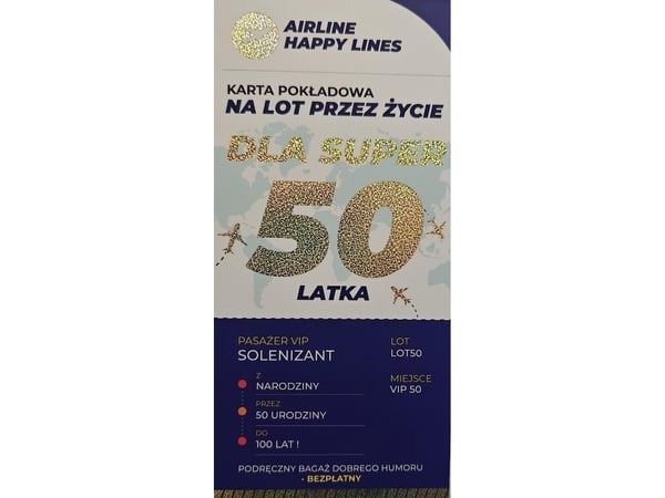 Yeku gratulasjonskort 50-år mann