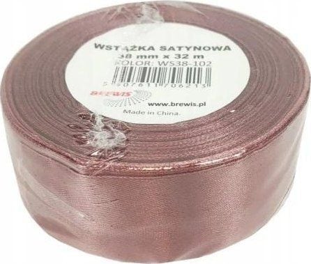 BREWIS satengbånd skitten rosa 38 mm x 32 m