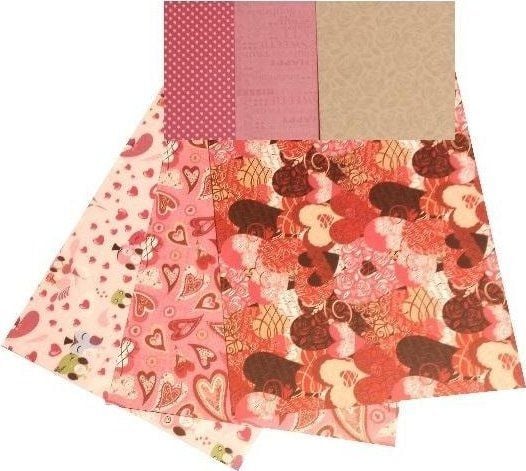 Dobbeltsidet papp 300 g 24×34 cm 3 ark MIX