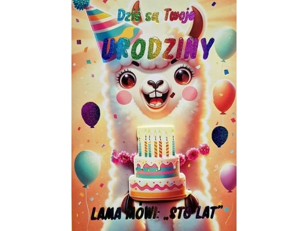 Lama 3K bursdagskort
