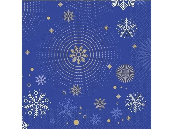 Hello Winter Navy Blue lautasliinat 33x33cm 20kpl