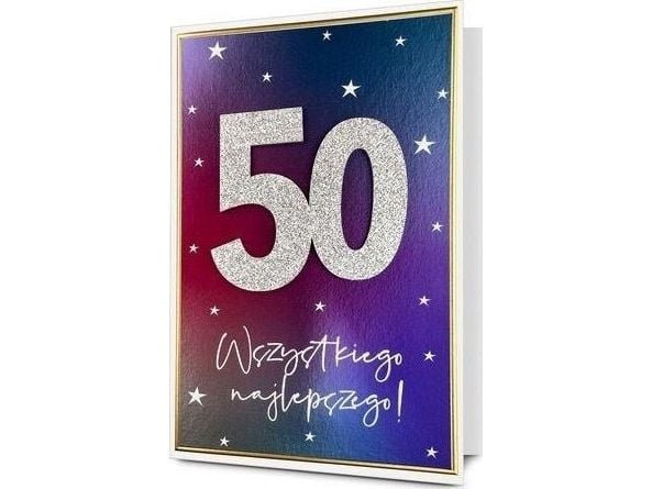 Invitasjonskort B6 50-års bursdag