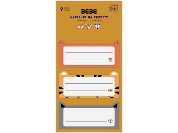 BB Friend Boys Notebook Stickers 9stk